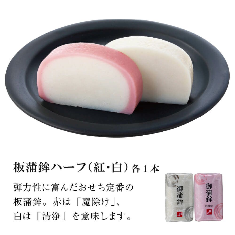 おせちかまぼこ詰合せ「健康祈願セット」（簡易包装） | かまぼこの鐘崎