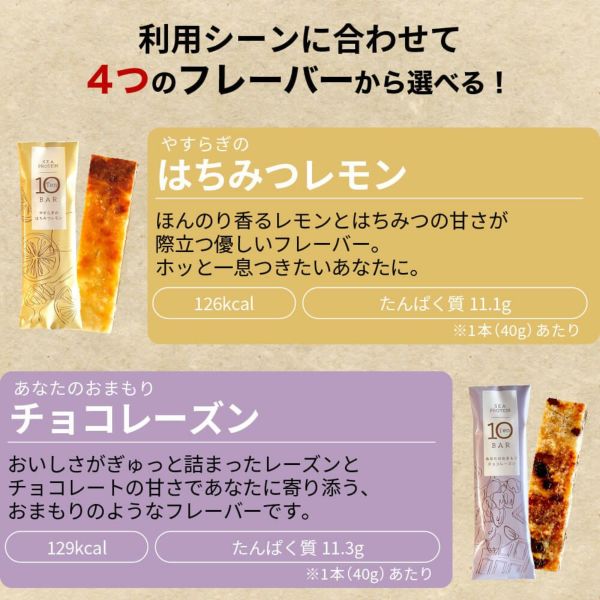 プロテイン10袋 魚と大豆のwたんぱく質「シープロテイン10BAR」（トライアル